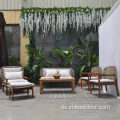 Freizeit Aluminium Outdoor Rattan Garden Sofa Set